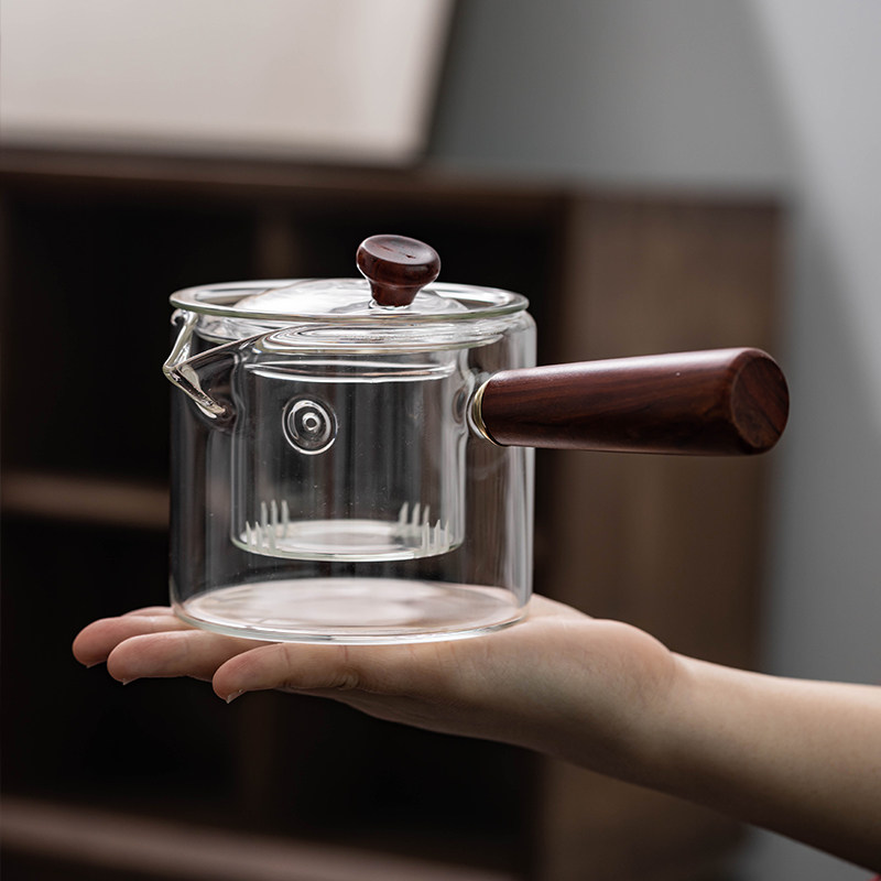 High temperature glass side cooking teapot thicketed glass teapot cooking equipment household kettle electric pottery special