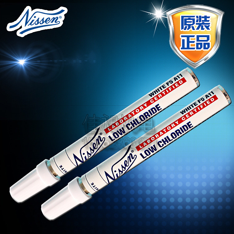 Nissen Low Chloride Feltip Marker White 00390 Low Chloride Paint Pen