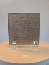 Black and white checkered craftsmanship antique style simple and simple art translucent entrance wired tempered art glass