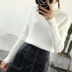 Áo len cổ cao dày cho nữ mùa thu đông mới Áo len nữ rộng rãi áo len dài tay áo len đáy dài thời trang nữ đẹp Áo len