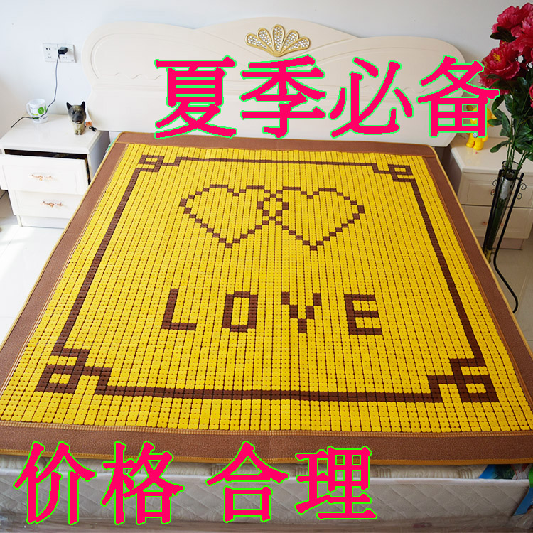 Mahjong cacbua mat 1.8m 1,8 m giường 1,5 mét ghế rộng gấp thảm giường 1,5m đơn hoặc kép giường mat Liangdian - Thảm mùa hè chieu tre 1m2