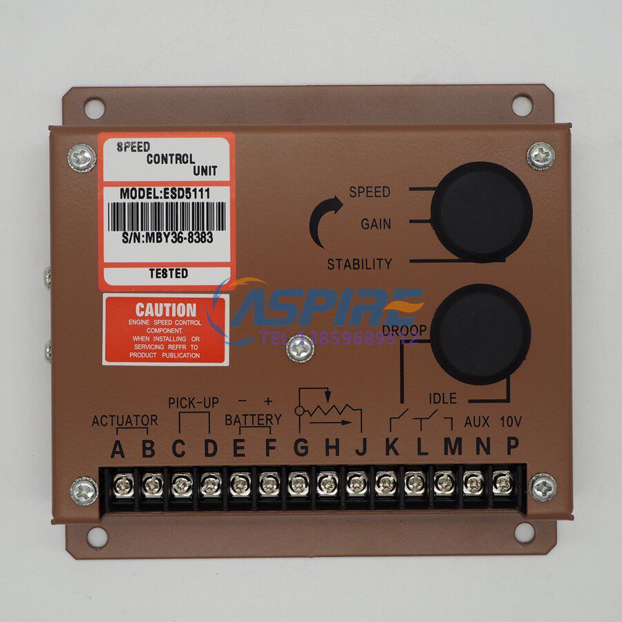 ESD5111 Conmings diesel generator set electronic speed regulator plate GAC electronic throttle plate rev controller 5221
