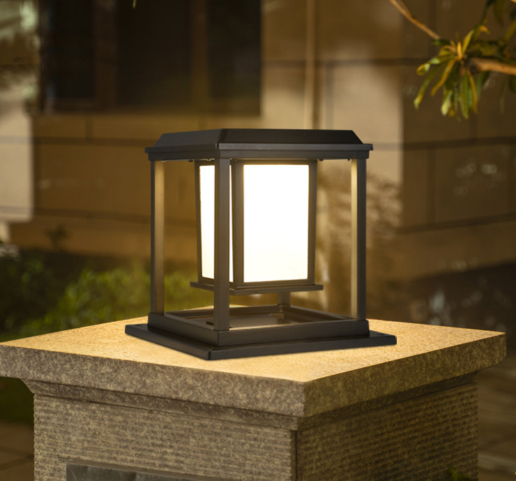 Wall lamp post head lamp outdoor waterproof garden lamp gate villa garden community outdoor floor landscape lamp led