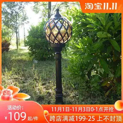 Lawn lamp outdoor waterproof grass buried lamp European and American outdoor garden lamp landscape Street Lamp Community pillar lamp