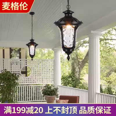 Outdoor chandelier European grape frame outdoor waterproof balcony aisle corridor garden pavilion courtyard chandelier led