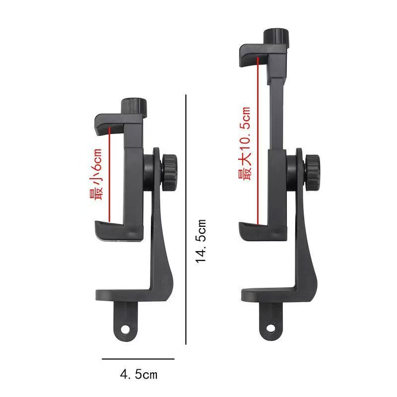 Action Camera Phone Rotating Stand Two-Claw Clip Phone Neck Mount Universal Dji Insta360 Gopro
