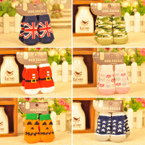 Dog socks Teddy poodle socks dog shoe covers non-slip anti-scratch shoes pet socks autumn and winter dog socks