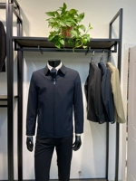 Обратная связь, высококачественная мужская куртка с лацканами, верхняя деловая повседневная весенне-осенняя куртка с воротником LENZON, брендовая