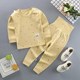 . Baby Qiuyi Longpants Set Đồ lót trẻ em bằng vải cotton Mùa xuân Em bé Eo cao Quần bảo vệ Bụng Cô gái Mùa xuân và Mùa thu Đàn ông - Quần áo lót