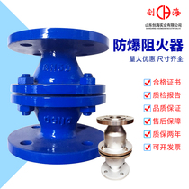 Pipe flame arrester GZW-1 type stainless steel cast steel flange explosion-proof flame arrester anti-type flame arrester DN5080