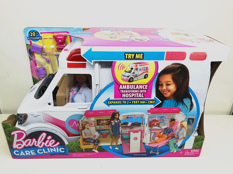 Barbie Rescue Clinic Frm19 Girls Toy Rv Play House Doll Princess Set Gift