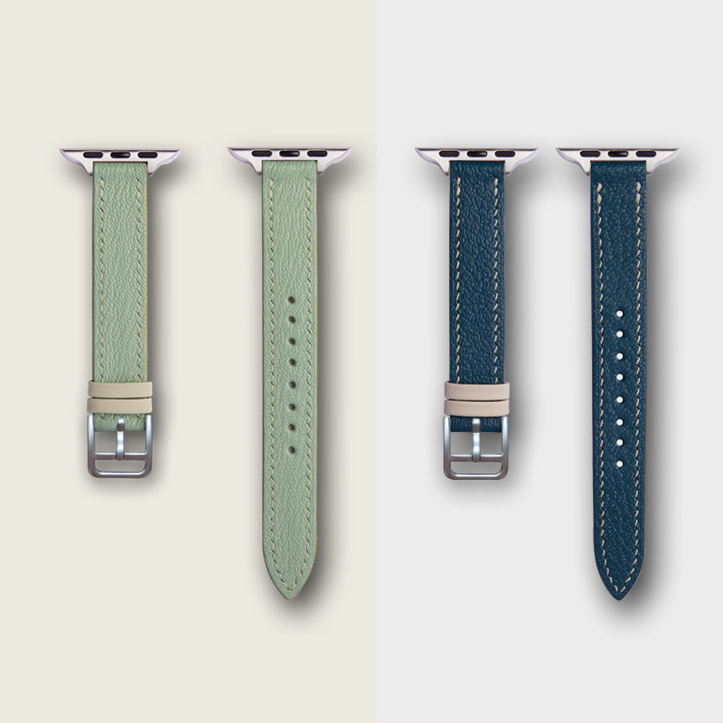 Ultra-Fine Sheepskin Watch Strap Iwacths11S10/Se Apple Watch Strap Applewatch7654 Universal Women's Watch Strap