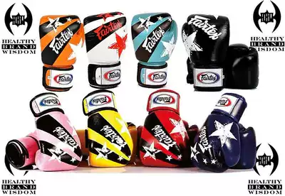 Fairtex leather gloves Muay Thai sanda boxing boxing boxing BGV1 five-star flag competition training sandbag