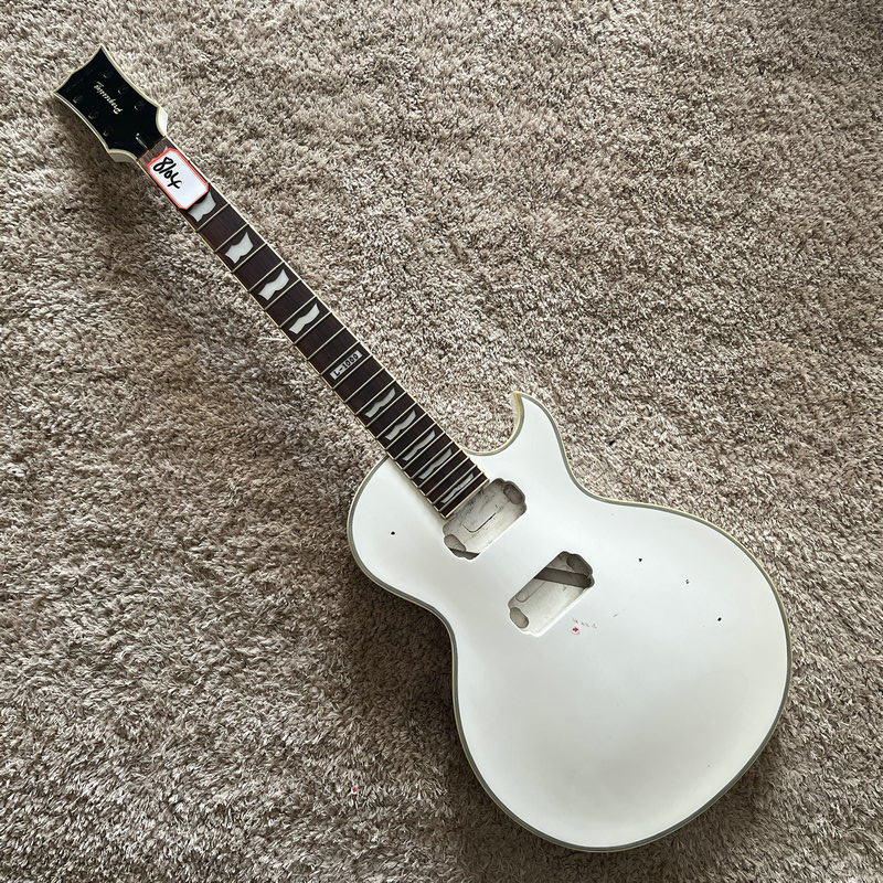 В наличии зазор  Harley Benton  LP DIY электрогитара полуфабрикаты  L1000 белый дефект