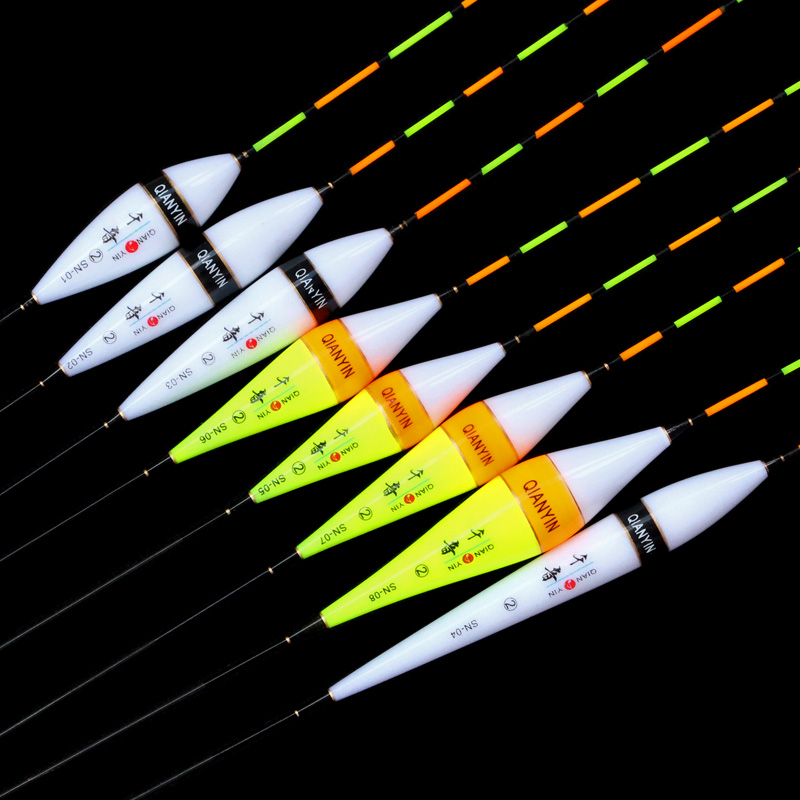 Fish float special price nano high sensitive bold eye-catching crucian carp float light mouth black pit competitive wild fishing carp ticket