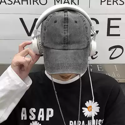 Cap children's tide net red American men's and women's children's summer baseball cover sun fishing big head circumference new hard top