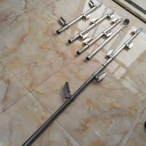 Aluminum alloy folding centipede ladder for electric power work single-pole suspension work climbing ladder single-pole column ladder