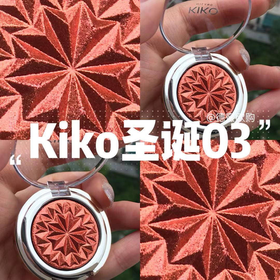 German counter kiko Christmas limited metal monochrome eye shadow SPARKLING HOLIDAY 01 02 03