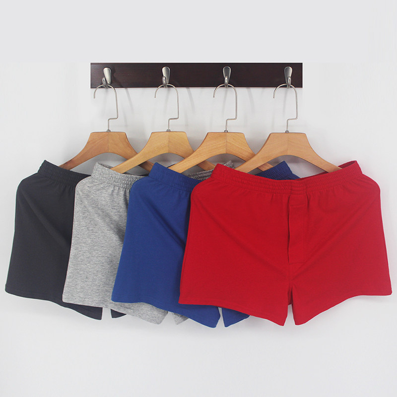 Мужские хлопковые штаны, дышащее комфортное нижнее белье, оверсайз