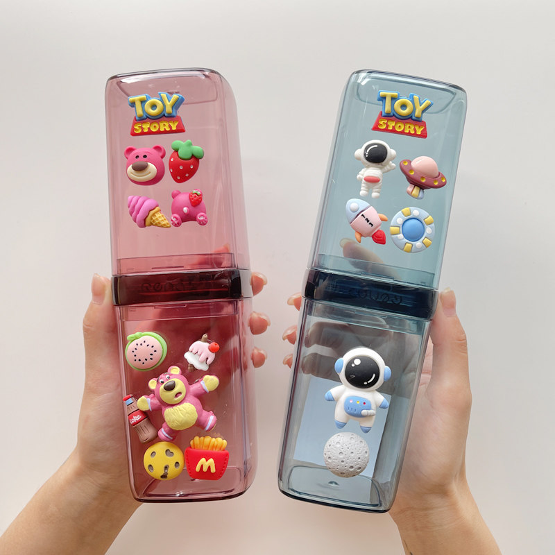 Children's travel wash cup toothbrush box portable cartoon multi-function toothpaste toothpaste storage box mouthwash brushing cup