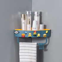 Toilet tripod shelf non-punching bathroom bathroom bathroom kitchen corner storage rack Wall Creative Wall Wall Wall