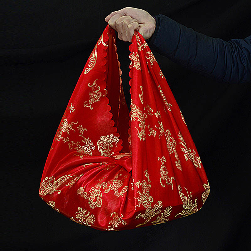 Wedding supplies wedding bag cloth woman bride accompany dowry red bag cloth wedding pot bag leather mother's large