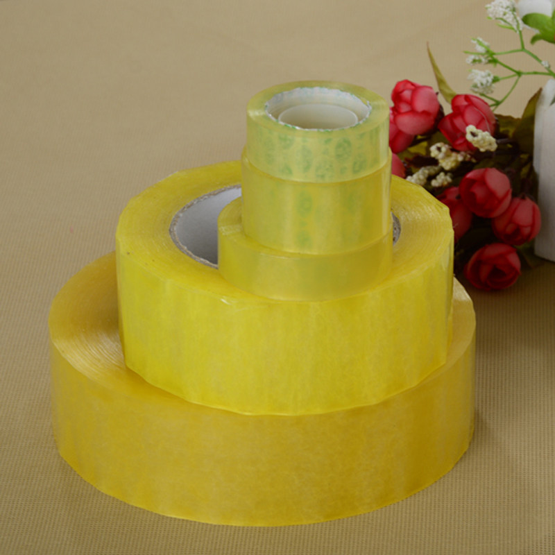 Transparent glue bandwidth adhesive tape packing seal case adhesive tape seal rubberized fabric large number small number of wedding Lilly caravan adhesive tape transparent adhesive tape paper