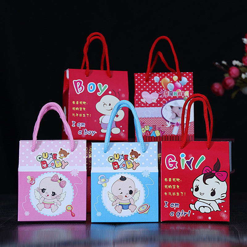 Male and female baby Full Moonlight Box Birthday Delight Sugar Bag Hundreds Of Days Wine Banquet Birthday 100 Days Birth Back to the Festive Egg Box