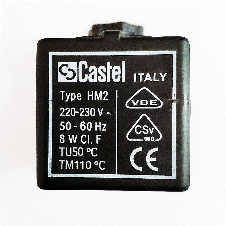 Castel Castel Hongsen style solenoid coil 380 9100 RA6 Type HM2 220V 24V