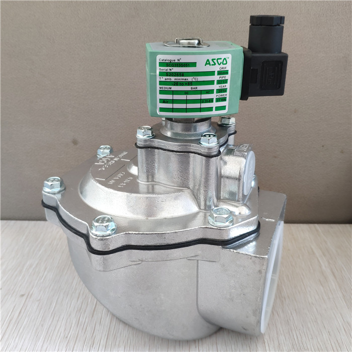 ASCO electromagnetic pulse valve SCG353G051 DN62 right angle type 2 5 inch pulse valve AC220V DC24V