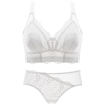 Thin underwear for women with big breasts slimming down shrinking secondary breasts preventing sagging summer white sexy lace vest bra