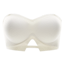 Seamless underwear for women in summer white small breasts push up to show enlargement and accessory breasts 2024 new strapless anti-slip bra