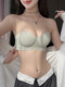 Strapless underwear for women, push-up non-slip small breasts, thickened and larger, summer wedding special wrapped tube top invisible bra