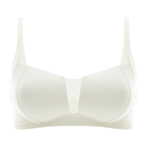 Seamless underwear for women with small breasts that push up and support the secondary breasts 2024 new summer white thin sexy beautiful back bra