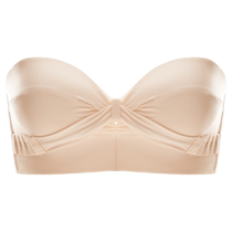 Strapless anti-slip underwear for women with small breasts push-up and anti-sagging new front buckle special bra for flat chest