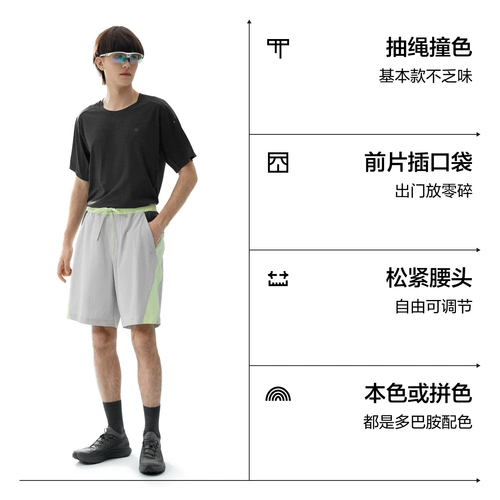 Шелковые шорты, пляжные быстросохнущие штаны, защита от солнца