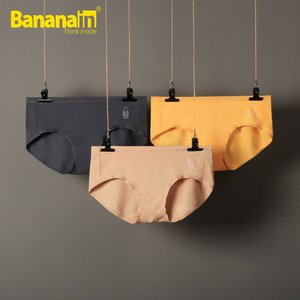 3-gói Bananain chuối 500E modal băng lụa giữa eo thoải mái liền mạch tam giác đồ lót của phụ nữ