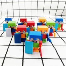 My World Eraser New Complete Set of Assembled Cube Little Man Mini End Shadow Dragon Weapon Like Leather Weapon