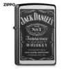 Zippo Jack Danny original genuine American imported black paint Jack Danny-original wine label 24779