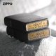 ZIPPO official flagship store lighter original authentic ZIPPO frosted black cracked paint custom lettering men's gift