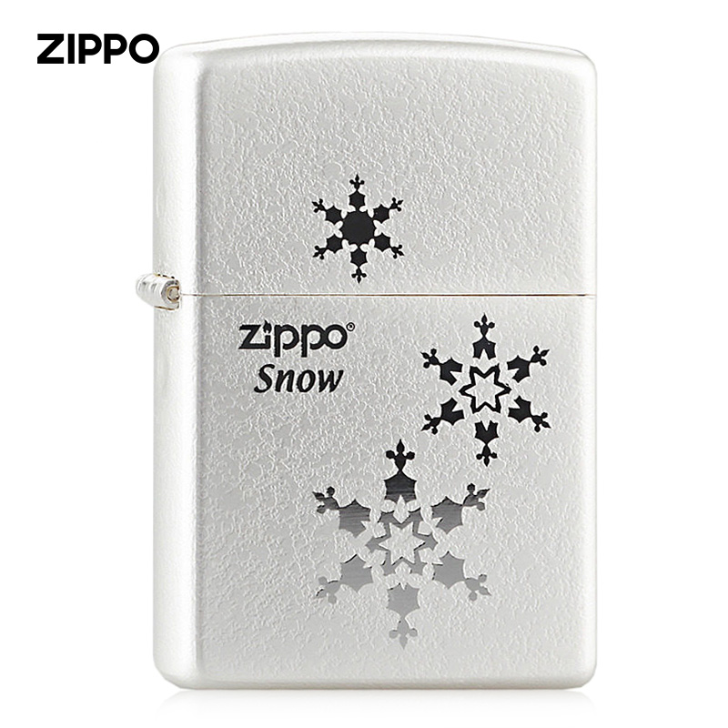 Zippo lighter zppo genuine Korean version Silver snowflake starry pure love flying in the sky