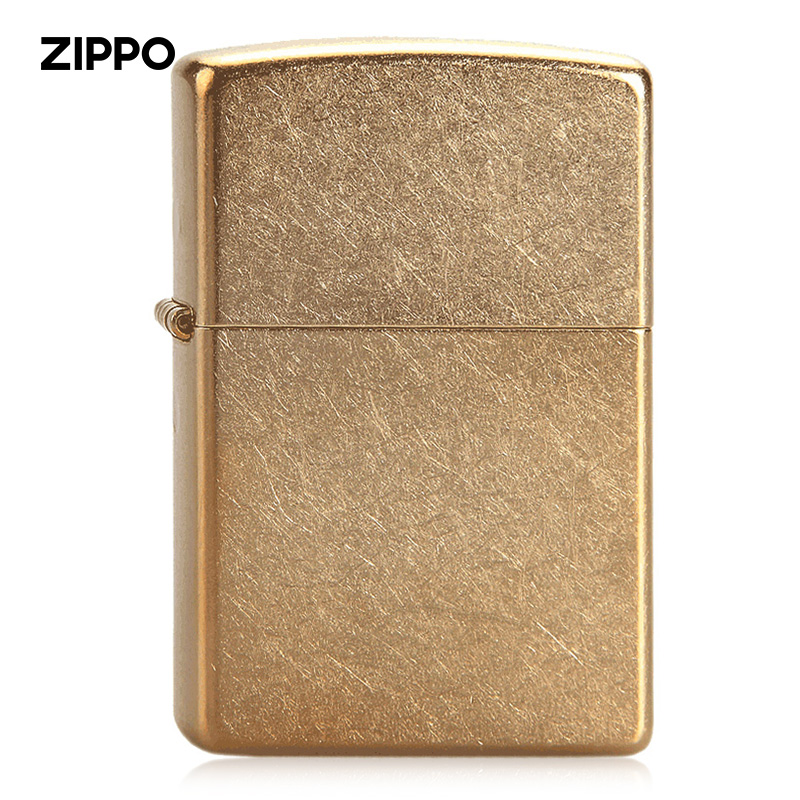 American original genuine ZIPPO windproof lighter 207G brass flower sand counter classic custom