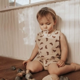 Бамбуковый жилет, детский хлопковый летний тонкий комплект, брендовые шорты для выхода на улицу, штаны, короткий рукав