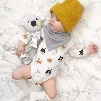 ins explosive baby cotton one-piece clothes autumn and winter bottoming baby underwear bag clothes Net red baby climbing clothes