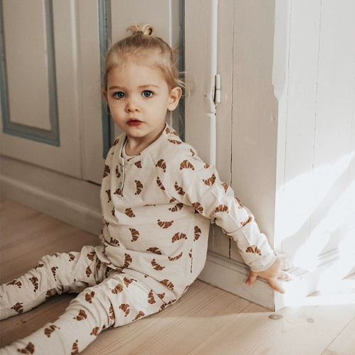 Осенний хлопковый брендовый детский тонкий бамбуковый лонгслив подходит для мужчин и женщин, детская одежда