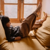 Детские вельветовые хлопковые штаны для отдыха, осенние, свободный прямой крой, в западном стиле