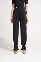 DQ National Standard Dance New 266-13 Thin Diamond Standard Naked Skin Modern Pants Elastic Waist Professional Adult Modern Practice Pants