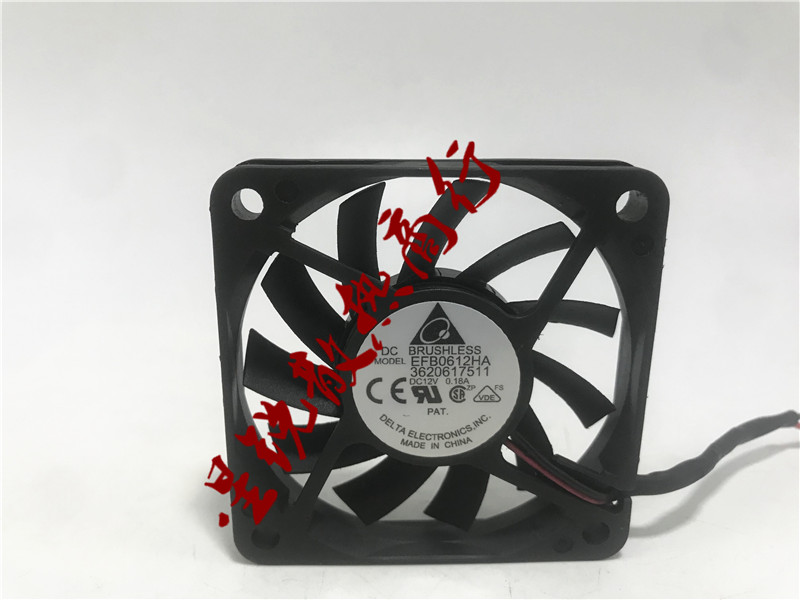 Delta EFB0612HA 3620617511 DC 12V 0 18A 6010 Server Cooling Fan