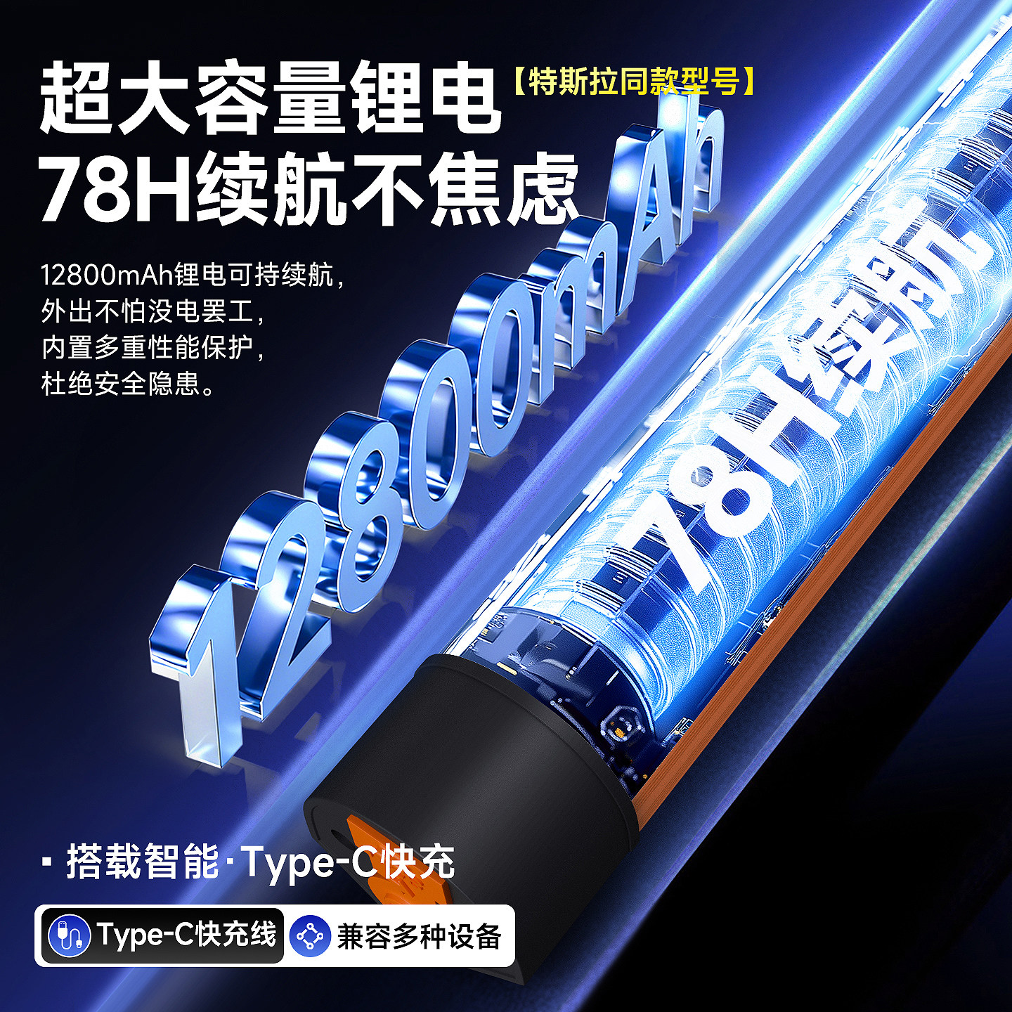 Truck Compartment Lighting Wireless Ultra-Bright Led Magnetic Waterproof Emergency Light Home Rechargeable Long-Lasting Removable