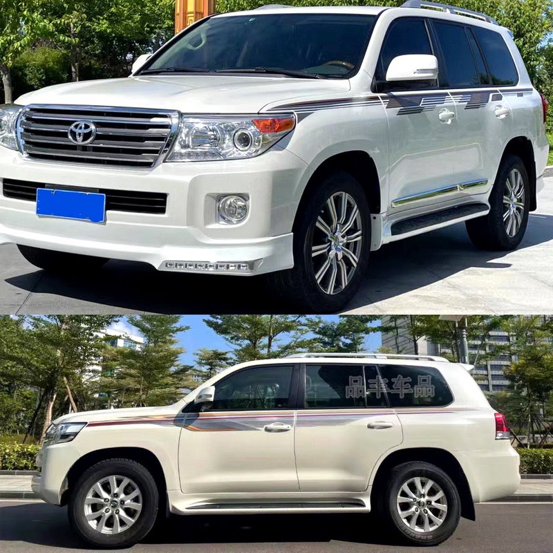 Original Factory Car Trim Strips Suitable for Toyota Lc200 Land Cruiser Body Trim Strips 08-21 Models Land Cruiser Decals